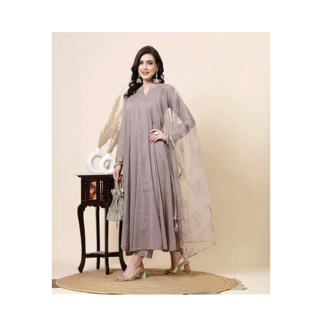 Solid Anarkali Kurta,